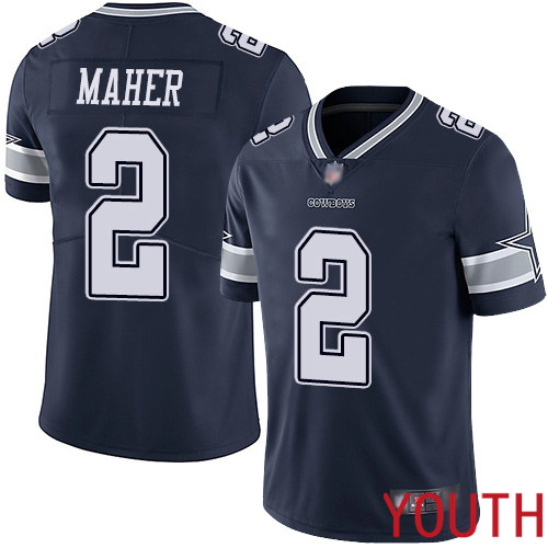 Youth Dallas Cowboys Limited Navy Blue Brett Maher Home #2 Vapor Untouchable NFL Jersey->dallas cowboys->NFL Jersey